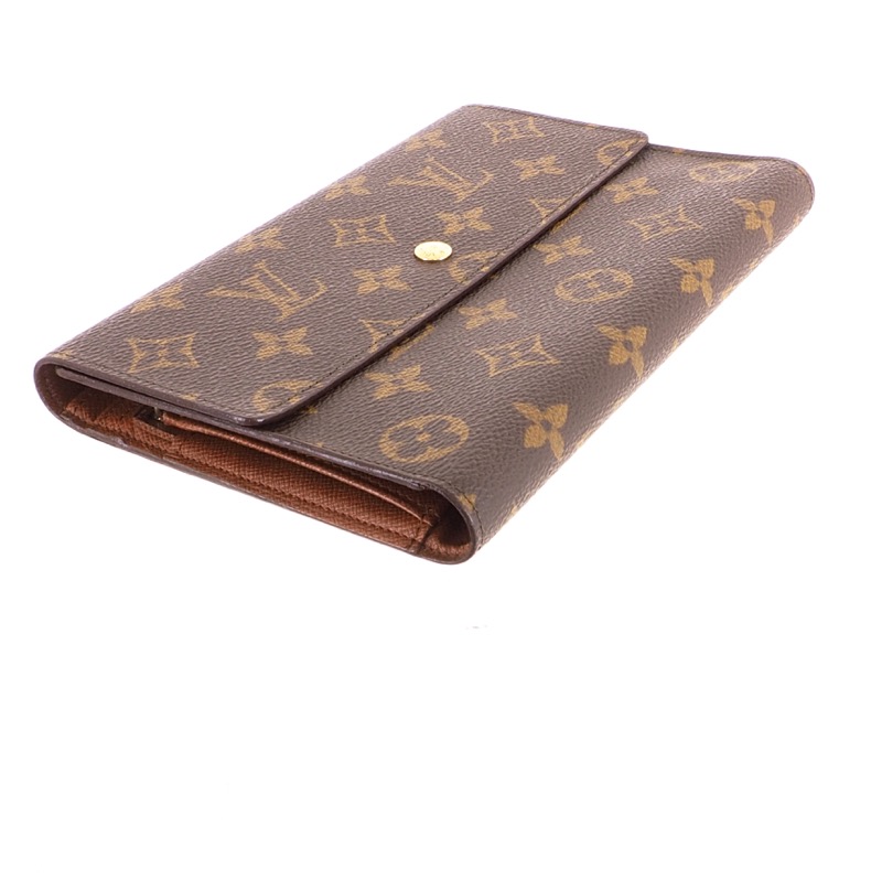 Louis Vuitton Monogram Pochette Passport Trifold Case Wallet - A