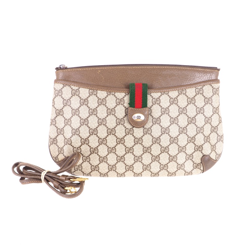 Vintage Gucci Monogram Shoulder Bag