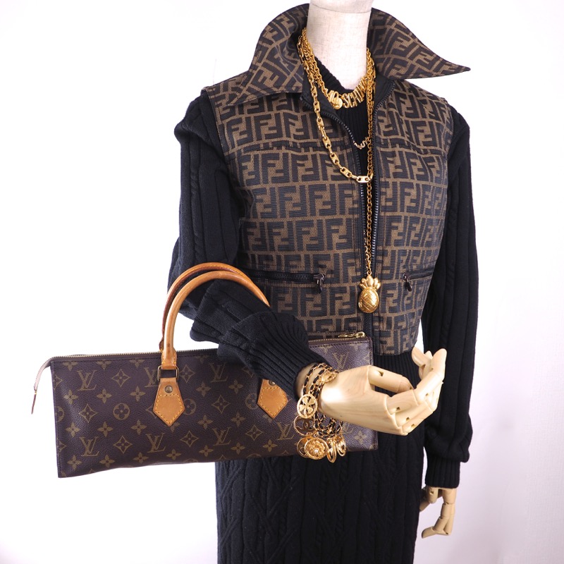 Vintage Louis Vuitton M51450 Sac Tricot Triangle Monogram LV Hand Bag -  Nina Furfur Vintage Boutique