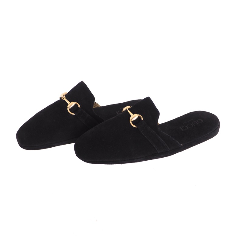 Vintage Gucci NWT Suede Horsebit Slippers Unisex 40 Shoes - Image 3