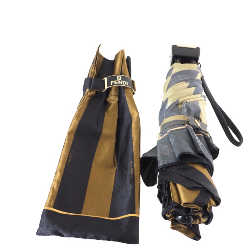 Vintage Fendi Monogram Stripe Never Used Umbrella - Image 6