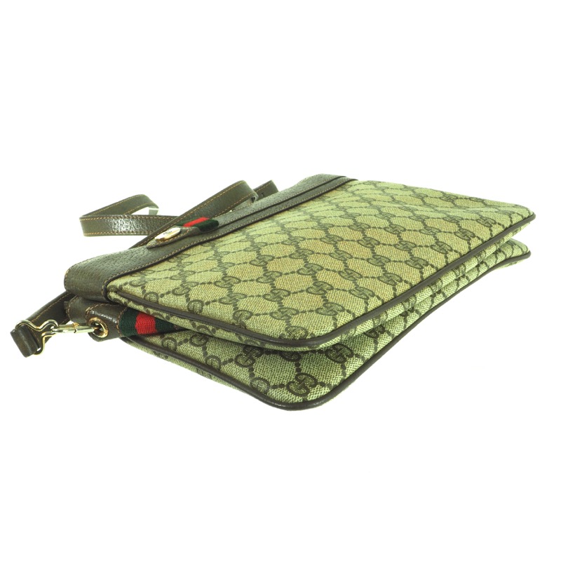 Vintage Gucci Double Compartment GG Monogram rare Shoulder Bag - Image 6
