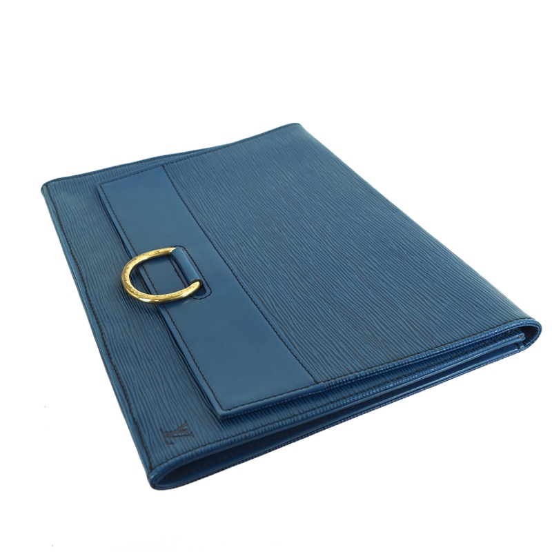 Vintage Louis Vuitton M52715 Iena Toledo Blue 32 Epi Clutch Bag