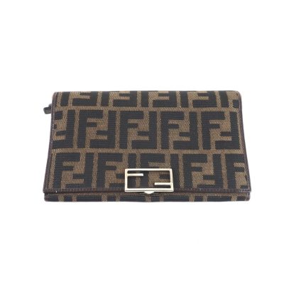 Vintage Fendi Clutch Type Large Zucca Wallet