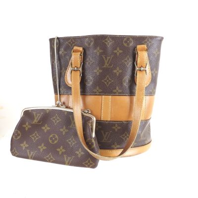 Vintage Louis Vuitton French Co. T42238 Monogram Bucket USA Hand Bag