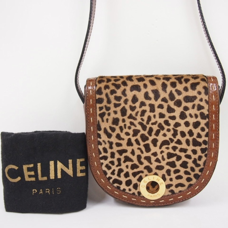 Vintage CELINE Pony Skin Genuine Leather Zebra Print Safari Shoulder Bag handbag | eBay