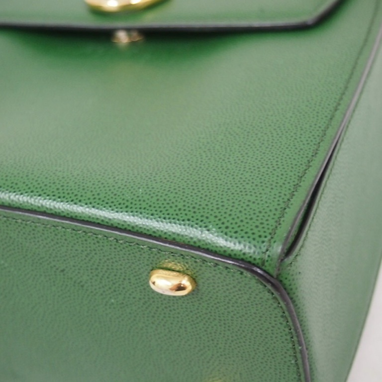 Vintage Celine Green Trapezoid Leather Shoulder Cross Body Handbag ...  