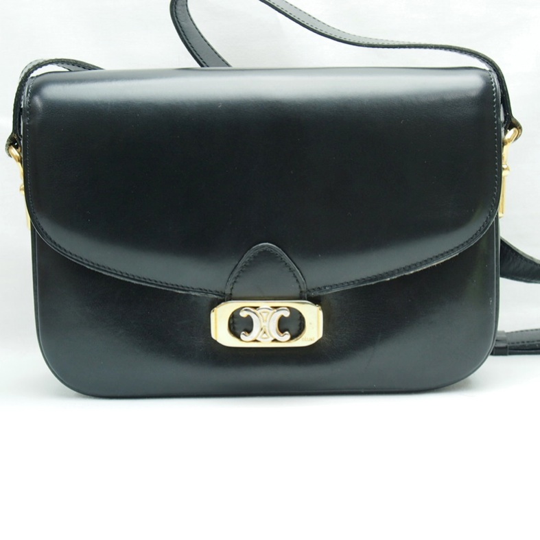 celine black vintage bag  