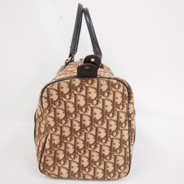 Vintage Christian Dior Monogram Brown Medium Sized Speedy Doctor&#39;s Bag Handbag | eBay