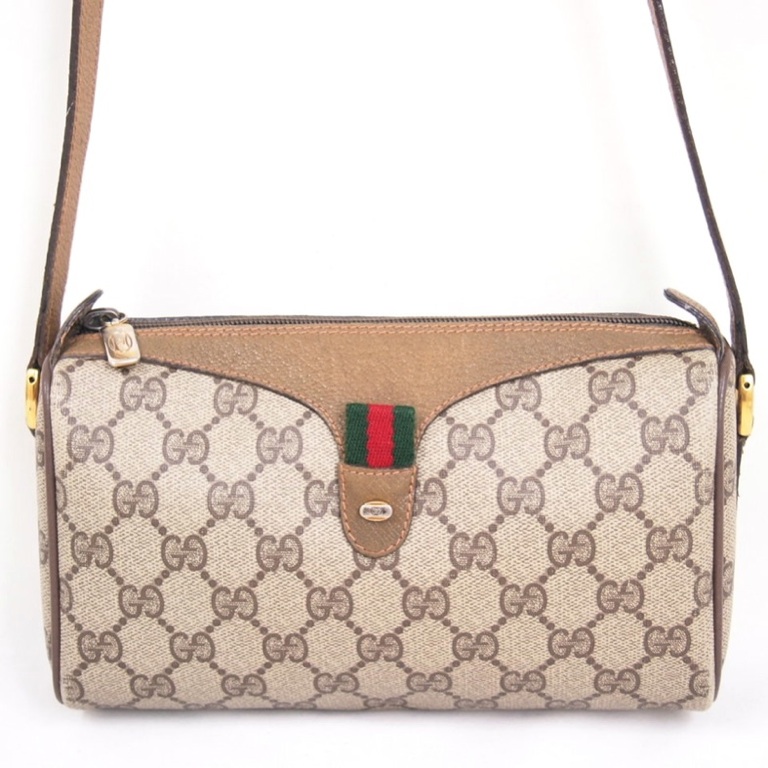 Vintage Gucci Monogram Square Shoulder Bag Cross Body Handbag Authentic | eBay