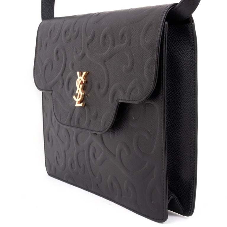 Vintage Yves Saint Laurent YSL Arabesque Pattern Envelope Clutch ...  