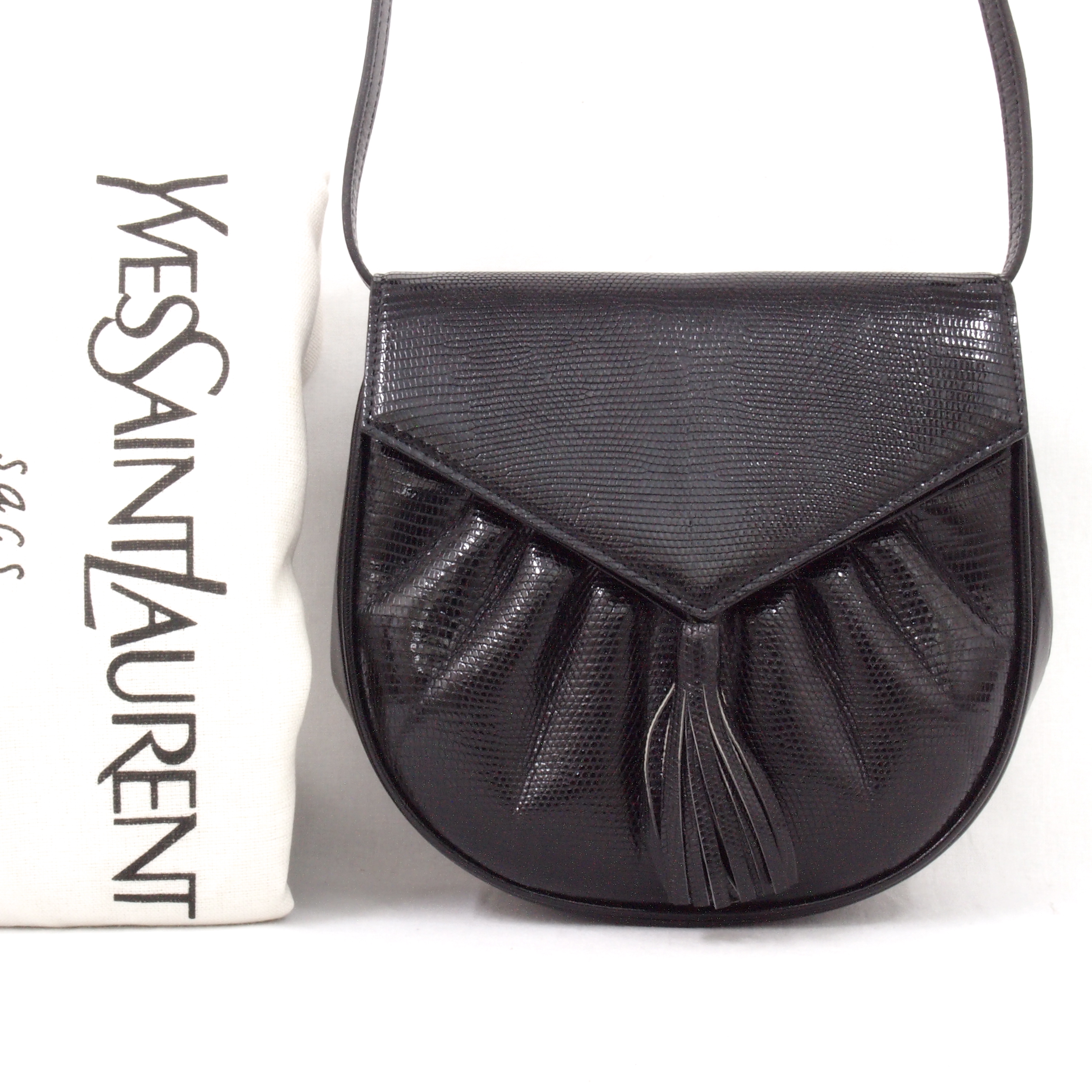 Vintage Yves Saint Laurent YSL Genuine Lizard Tassel Shoulder Bag ...  