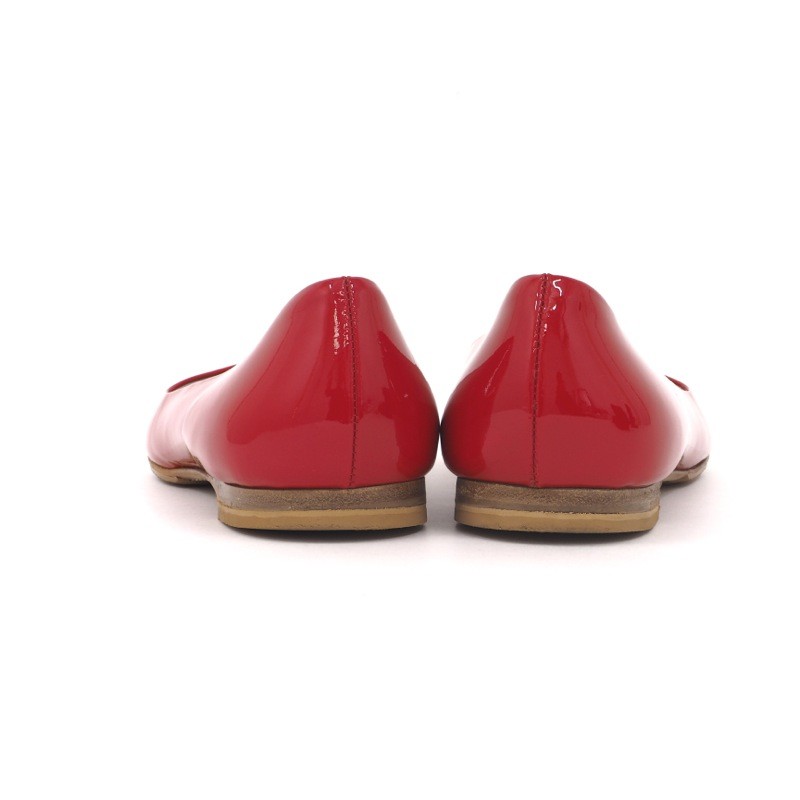Vintage Miu Miu Red Flat Shoes. - Nina Furfur Vintage Boutique