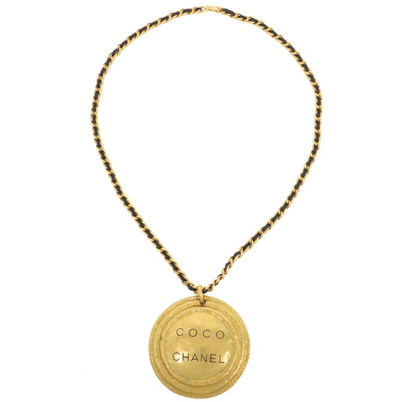 Vintage Chanel XL Jumbo Coco Chanel Medallion Chain Necklace. - Nina ...
