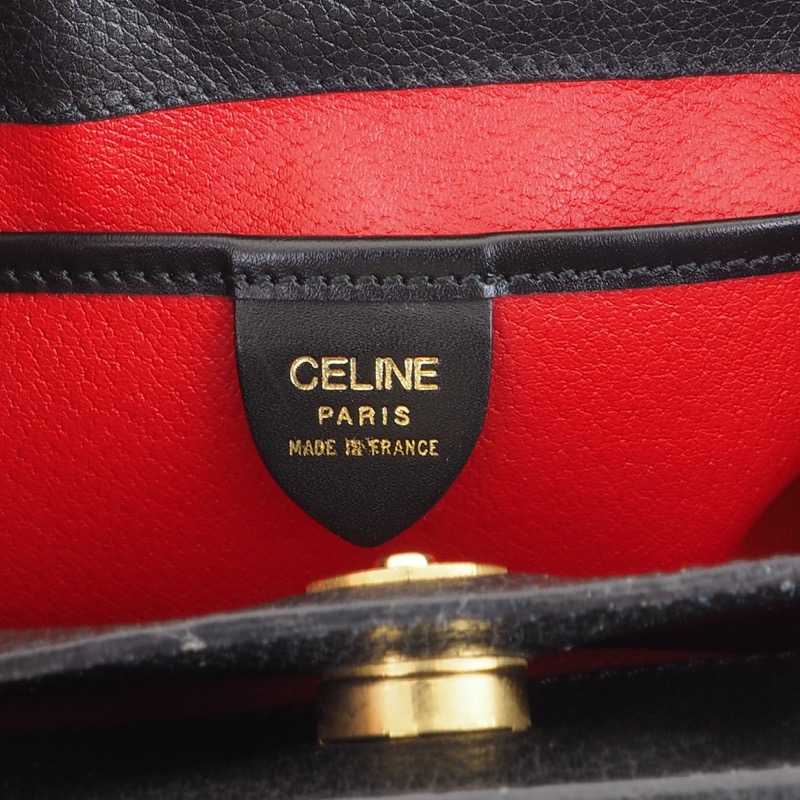 Vintage Celine Macadam Round Handle Strap Hand Bag - Nina Furfur Vintage  Boutique