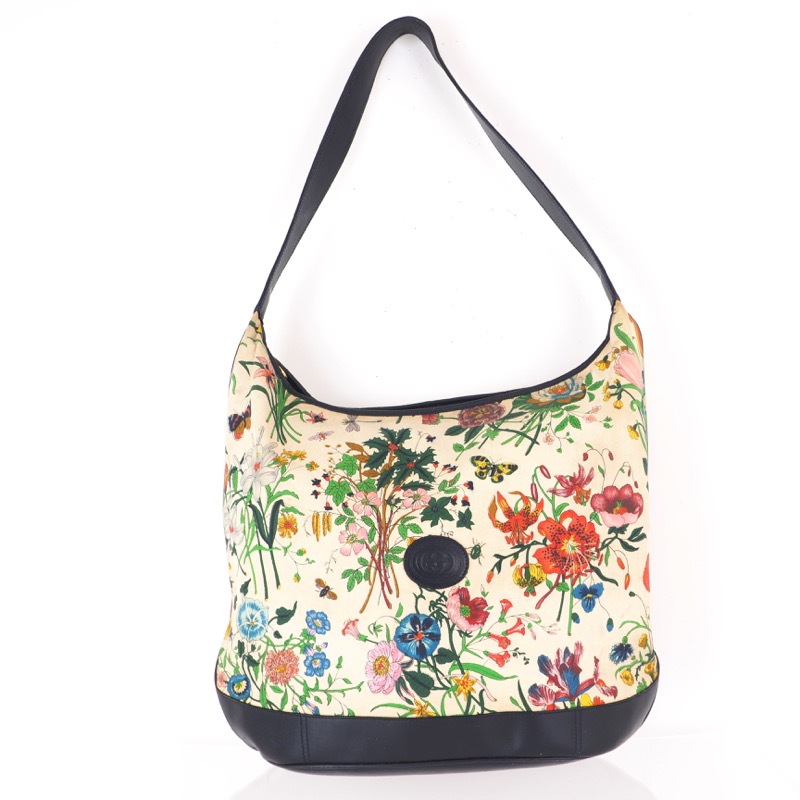gucci floral bag blue