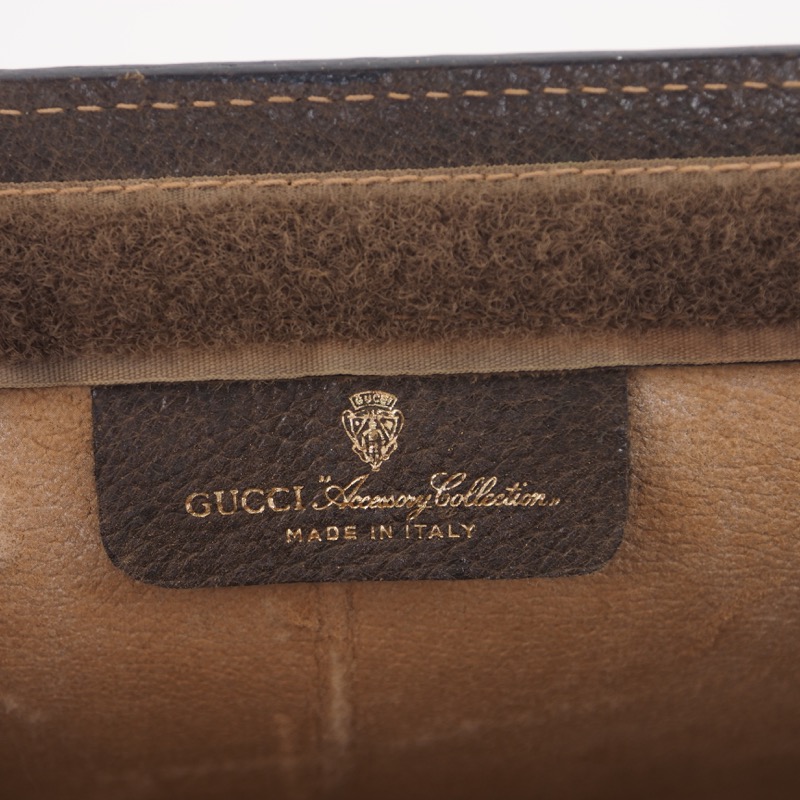 Vintage Gucci Excellent Condition Large Monogram Signature Clutch Bag ...