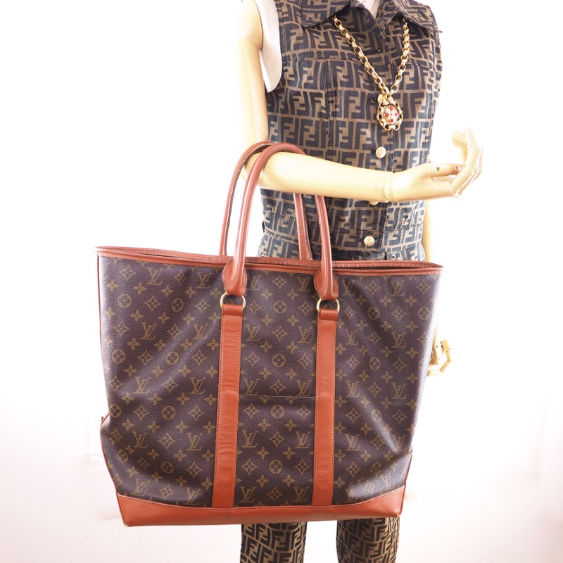 Vintage Louis Vuitton GM Sac Weekend Monogram Large Tote 184 Hand Bag - Nina Furfur Vintage Boutique