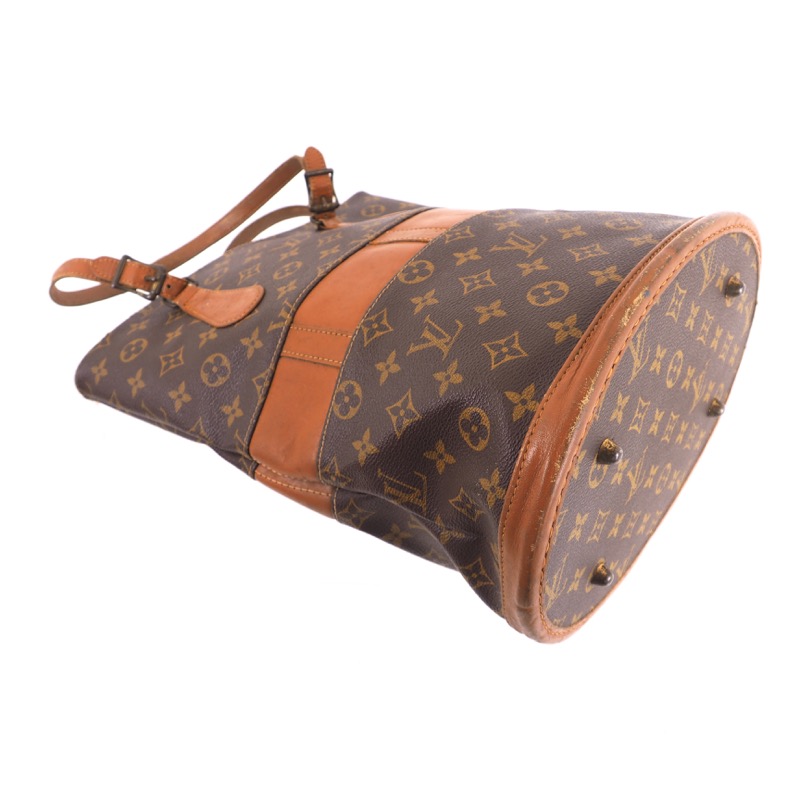 LOUIS VUITTON Vintage Petit Bucket Monogram Canvas Bag FL0093 France Paris  2003