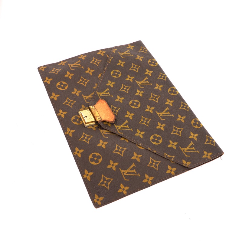 Louis Vuitton Vintage Poche Plate Envelope Clutch at 1stDibs