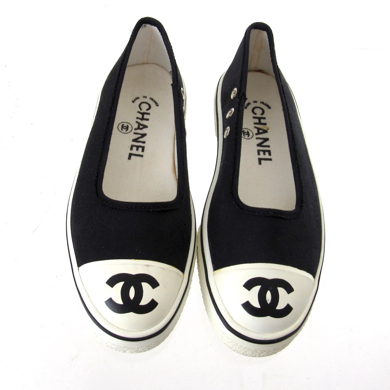 slip on chanel shoes
