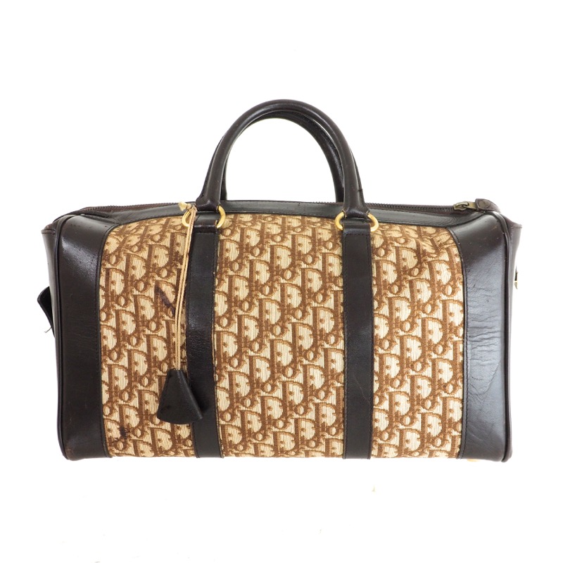 Speedy cloth travel bag Dior Brown in Cloth - 35779543