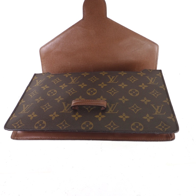 Louis Vuitton Monogram/Silver bag strap Brown Leather ref.805996