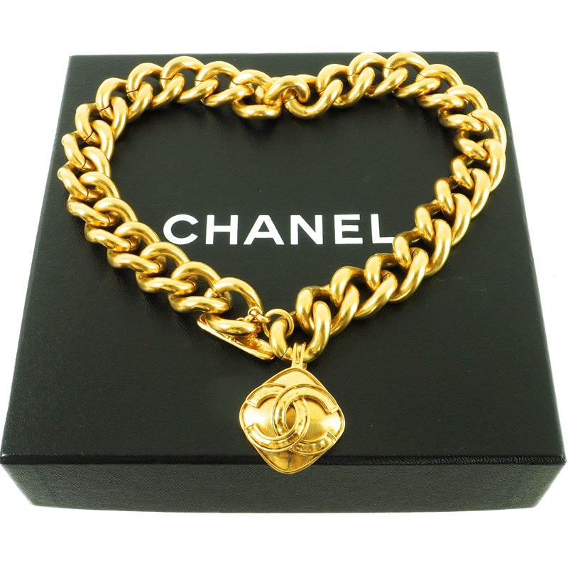 Vintage Chanel 94P Massive Chunky Chain CC Choker Necklace - Nina