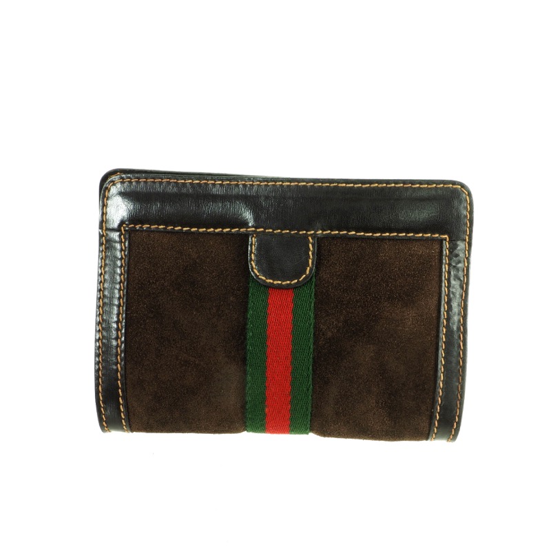 vintage gucci suede clutch