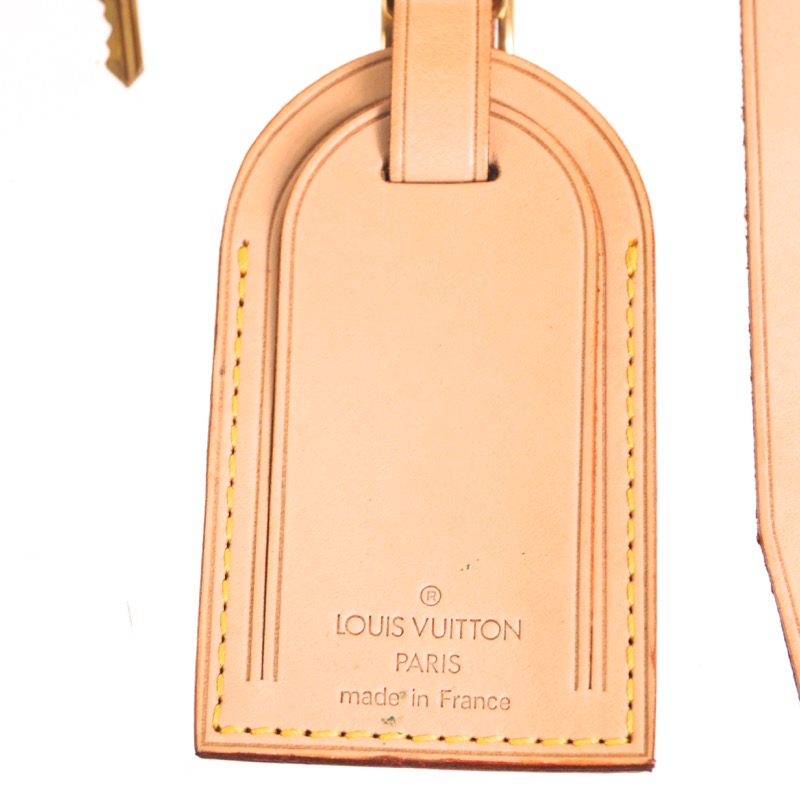 Louis Vuitton, Accessories, Louis Vuitton Padlock Key 32 Luggage Name Tag  With Poignier Strap Nice