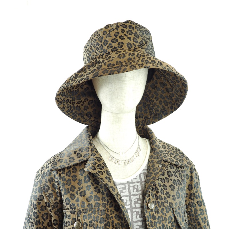 Vintage Fendi Leopard Monogram Bucket Hat Nina Furfur Vintage Boutique