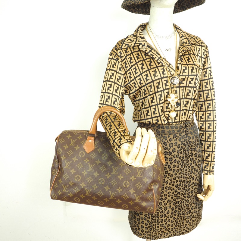 Vintage Louis Vuitton USA French Co. Speedy 35 Monogram Hand Bag - Nina  Furfur Vintage Boutique