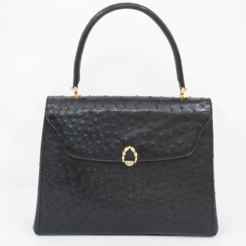 Vintage Pierre Cardin Genuine Ostrich Hobo Handbag Purse Authentic Rare ...